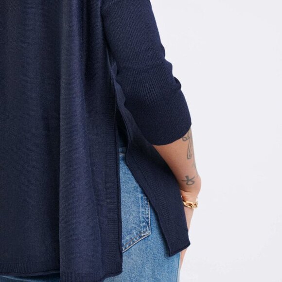 Mersea Navy Catalina Crewneck Oversized Sweater One Size 26612 - Picture 3 of 9